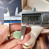 SOLD OUT: A-Grade Jadeite M.Petals Lilac Flower Donut Pendant No.172082