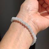 5.1mm A-Grade Natural Tri-Colour Jadeite Beaded Bracelet No.190514