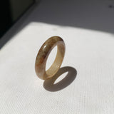 17.7mm A-Grade Natural Russet Jadeite Ring Band No. 161882