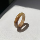 17.7mm A-Grade Natural Russet Jadeite Ring Band No. 161882