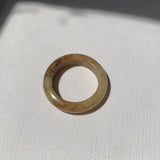 17.7mm A-Grade Natural Russet Jadeite Ring Band No. 161882