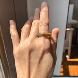 17.7mm A-Grade Natural Russet Jadeite Ring Band No. 161882