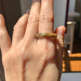17.7mm A-Grade Natural Russet Jadeite Ring Band No. 161882