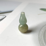 A-Grade Natural Bluish Green Yellow Jadeite Pendant (Calabash) No.220708