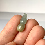 A-Grade Natural Bluish Green Yellow Jadeite Pendant (Calabash) No.220708