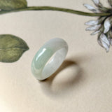 SOLD OUT: 16.3mm A-Grade Natural Lilac Green Jadeite Ring Band No.162514