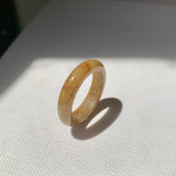 17.7mm A-Grade Natural Russet Jadeite Ring Band No. 161895