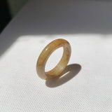17.7mm A-Grade Natural Russet Jadeite Ring Band No. 161895