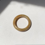 17.7mm A-Grade Natural Russet Jadeite Ring Band No. 161895
