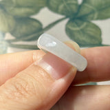 SOLD OUT: 16.3mm A-Grade Natural Lilac Green Jadeite Ring Band No.162514