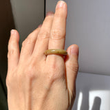 17.7mm A-Grade Natural Russet Jadeite Ring Band No. 161895