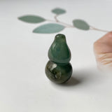 A-Grade Natural Dark Greenish Blue Jadeite Pendant (Calabash) No.220704
