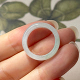 SOLD OUT: 16.3mm A-Grade Natural Lilac Green Jadeite Ring Band No.162514