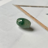 A-Grade Natural Bluish Green Floral Jadeite Barrel Pendant No.220702
