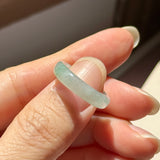 16.1mm A-Grade Natural Floral Jadeite Ring Band No.162515