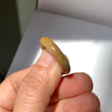 17.7mm A-Grade Natural Russet Jadeite Ring Band No. 161895