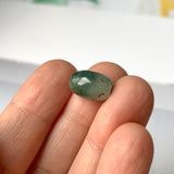 A-Grade Natural Bluish Green Floral Jadeite Barrel Pendant No.220702