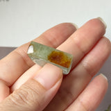 16.4mm A-Grade Natural Earthy Tone Jadeite Ancient Hollowed Carvings Ring No. 161216