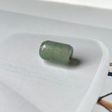 SOLD OUT: A-Grade Natural Light Bluish Green Jadeite Barrel Pendant No.220703