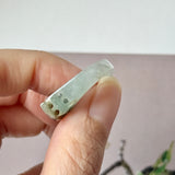 16.4mm A-Grade Natural Earthy Tone Jadeite Ancient Hollowed Carvings Ring No. 161216