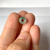 A-Grade Natural Light Bluish Green Jadeite Barrel Pendant No.220703