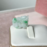 A-Grade Moss On Snow Jadeite Dragon Pendant No. 172992
