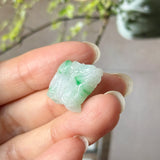 A-Grade Moss On Snow Jadeite Dragon Pendant No. 172992