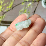 A-Grade Moss On Snow Jadeite Dragon Pendant No. 172992