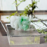A-Grade Moss On Snow Jadeite Dragon Pendant No. 172993