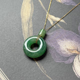 Icy A-Grade Natural Imperial Jadeite Bagel Piece No.171592