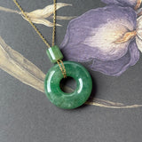 Icy A-Grade Natural Imperial Jadeite Bagel Piece No.171592