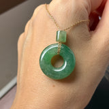 Icy A-Grade Natural Imperial Jadeite Bagel Piece No.171592
