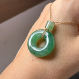 Icy A-Grade Natural Imperial Jadeite Bagel Piece No.171592