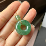 Icy A-Grade Natural Imperial Jadeite Bagel Piece No.171592