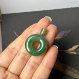 Icy A-Grade Natural Imperial Jadeite Bagel Piece No.171592