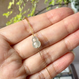 Icy A-Grade Natural Jadeite Calabash (Hulu) Bean Pendant No. 172994