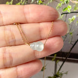 Icy A-Grade Natural Jadeite Calabash (Hulu) Bean Pendant No. 172994