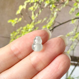 Icy A-Grade Natural Jadeite Calabash (Hulu) Bean Pendant No. 172994