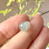 Icy A-Grade Natural Jadeite Calabash (Hulu) Bean Pendant No. 172994