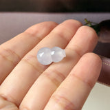 Icy A-Grade Natural Jadeite Calabash (Hulu) Bean Pendant No. 172995
