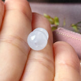 Icy A-Grade Natural Jadeite Calabash (Hulu) Bean Pendant No. 172995