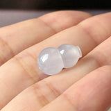 Icy A-Grade Natural Jadeite Calabash (Hulu) Bean Pendant No. 172995