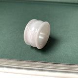 20.3mm A-Grade Natural Lilac Jadeite Archer Ring Band No.161579