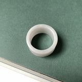 20.3mm A-Grade Natural Lilac Jadeite Archer Ring Band No.161579