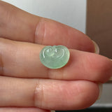 Icy A-Grade Apple Green Jadeite Ruyi Pendant No. 172988