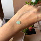 Icy A-Grade Apple Green Jadeite Ruyi Pendant No. 172988