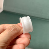 20.3mm A-Grade Natural Lilac Jadeite Archer Ring Band No.161579