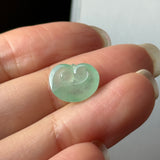 Icy A-Grade Apple Green Jadeite Ruyi Pendant No. 172988