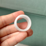 20.3mm A-Grade Natural Lilac Jadeite Archer Ring Band No.161579