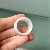 20.3mm A-Grade Natural Lilac Jadeite Archer Ring Band No.161579